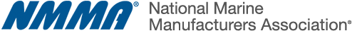 NMMA (National Marine Manufacturers Association) logo in blue, representing the leading trade association for the recreational boating industry.