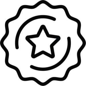 HERITAGE Icon of a star trophy on a pedestal, representing heritage and family tradition in trailer ownership