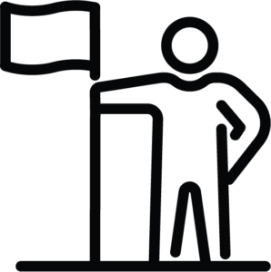 patent Icon of a person standing confidently, symbolizing industry leadership and expertise